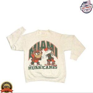 Vintage NCAA Miami Hurricanes Looney Tunes Shirt, University of Miami Shirt, Uni